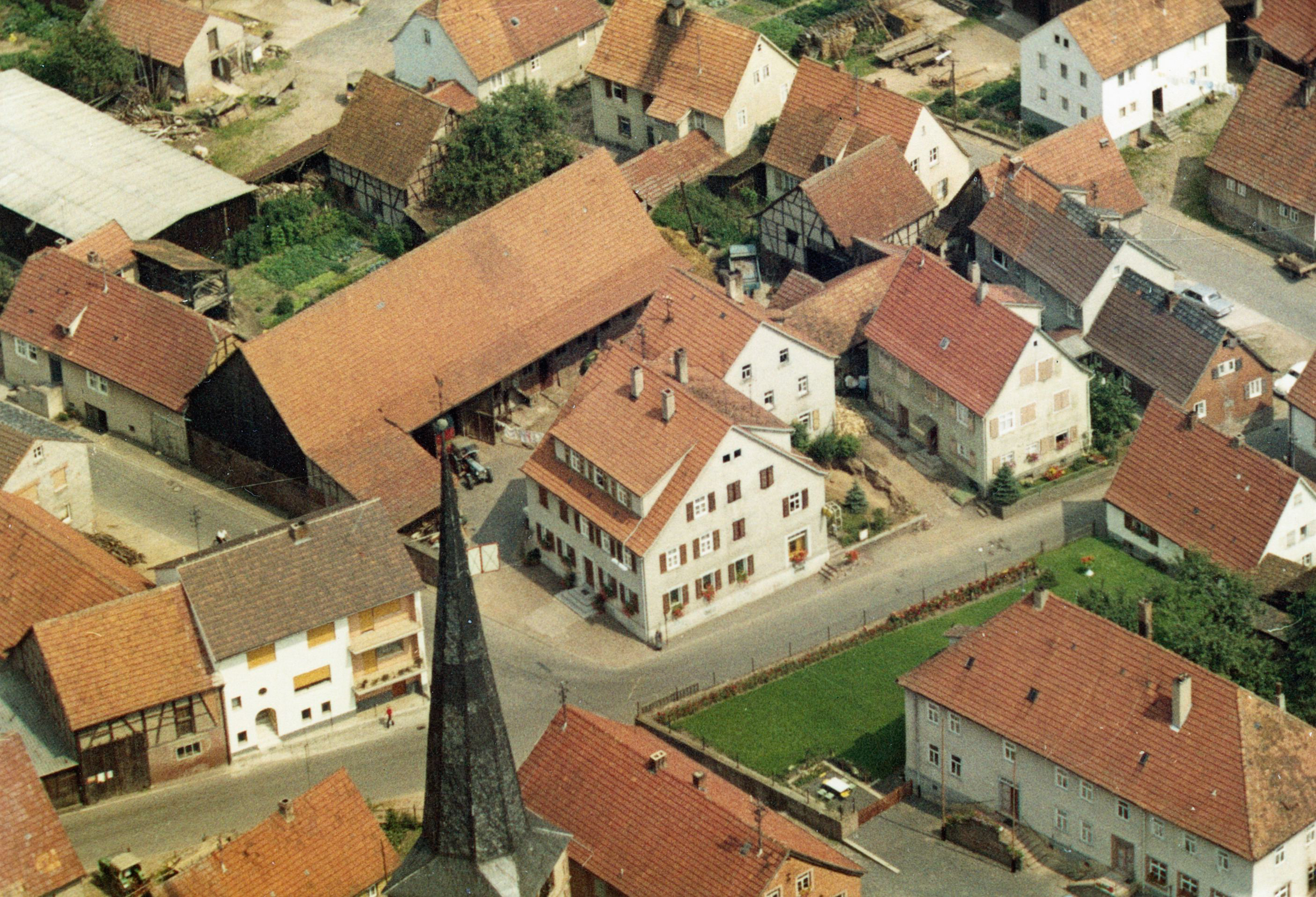 Luftaufnahme der Ortsmitte